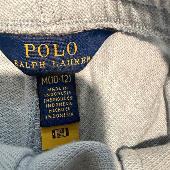 Polo by Ralph Lauren Kids Light Blue Shorts Embroidered Bear Size M - Picture 5 of 5